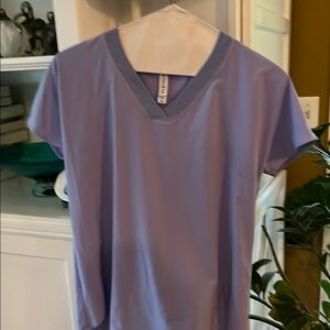 Athleta Lavender V-Neck Top